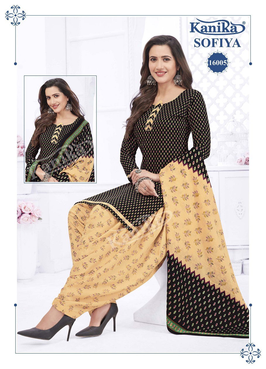 Sofia Vol 16 By Kanika Cotton Salwar Suit Catalog
